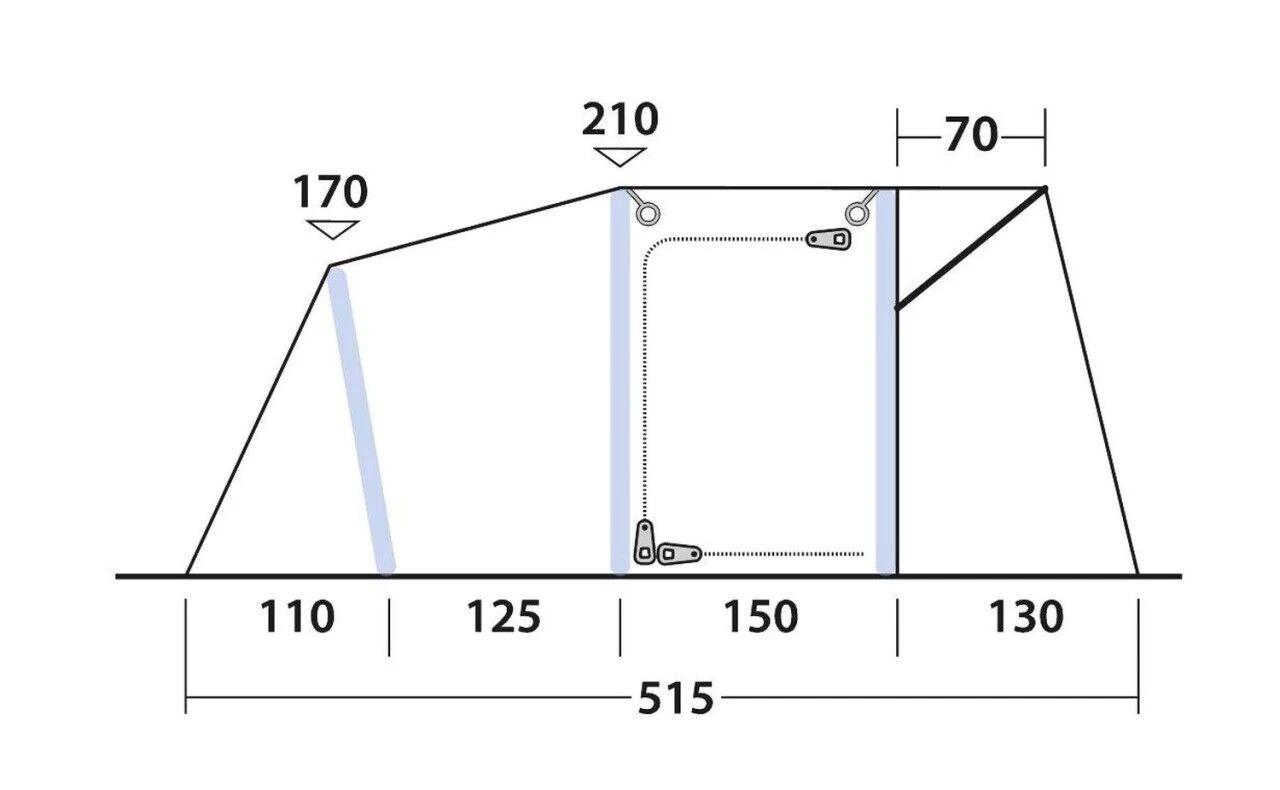 Outwell Blossburg 380 Air 5 Outwell Blossburg 380 Air - Image 3