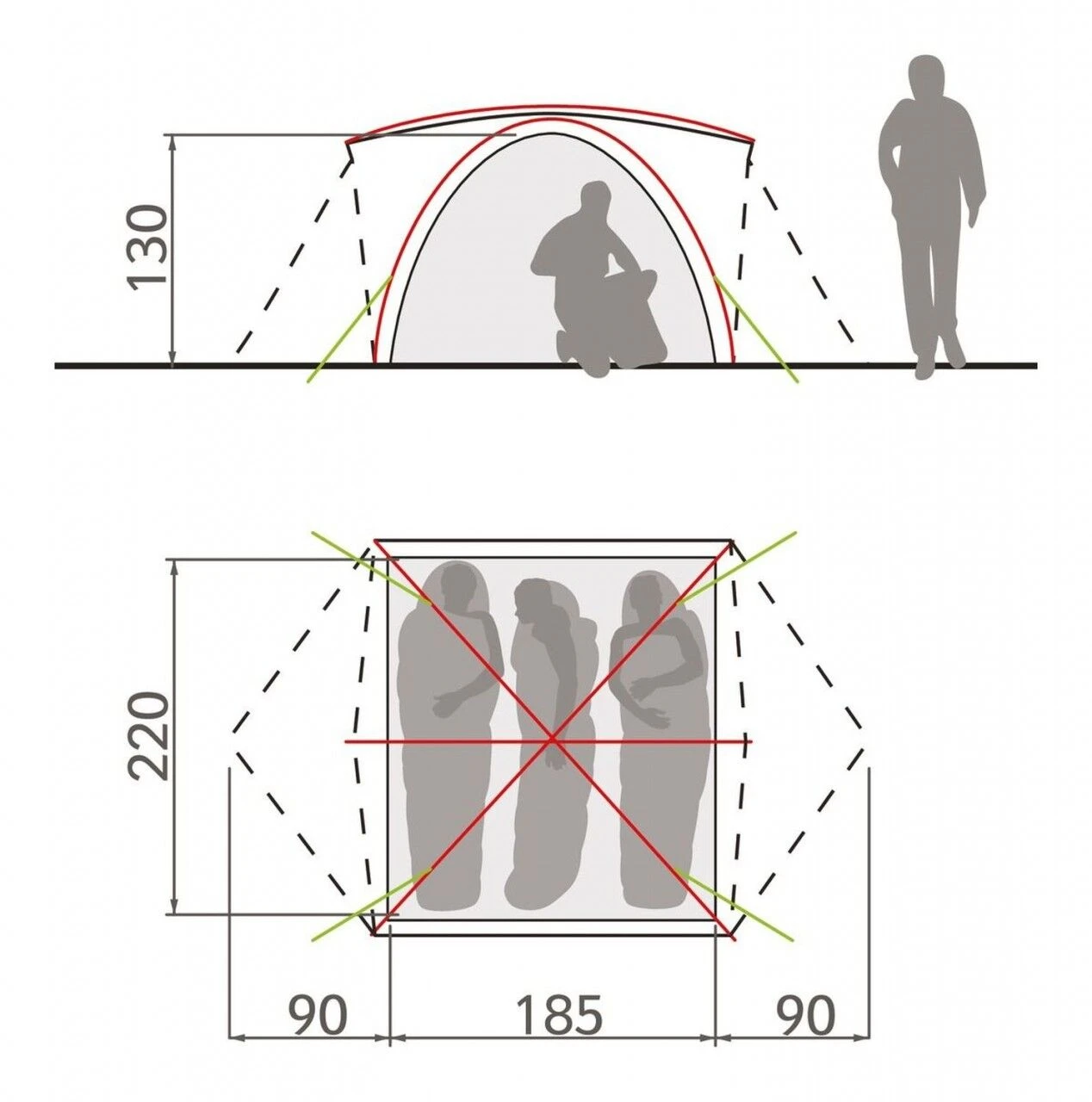 VAUDE Campo Grande 3-4P 4 VAUDE Campo Grande 3-4P - Image 2