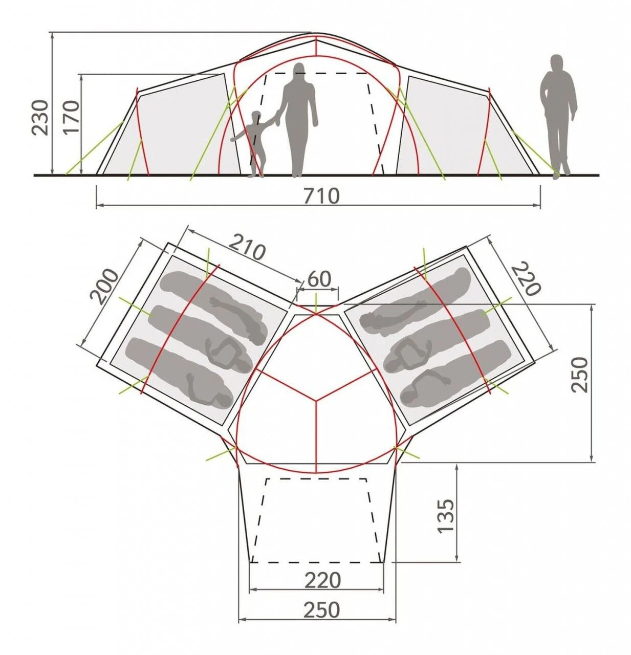 VAUDE Badawi Long 6P 4 VAUDE Badawi Long 6P - Image 2