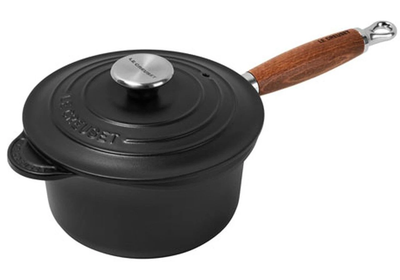 Le Creuset Signature Sauce Pan Wooden Handle 3 Le Creuset Signature Sauce Pan Wooden Handle