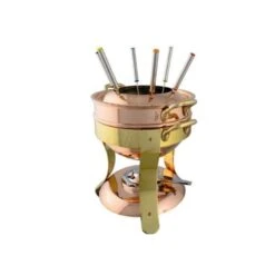 Mauviel Copper Fondue Set M'Tradition