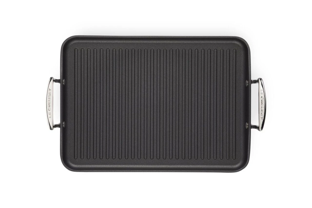 Le Creuset Toughened Nonstick Ribbed Rectangular Grill 3 Le Creuset Toughened Nonstick Ribbed Rectangular Grill