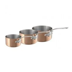 Mauviel Set Of 3 Saucepans M'150 S