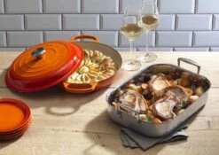 Le Creuset Classic Stainless Steel Roasting Pan 35 Le Creuset Classic Stainless Steel Roasting Pan -Meindlrab Store 96102270000000 21180300902430 49814000010003 LS00001 1280x1280