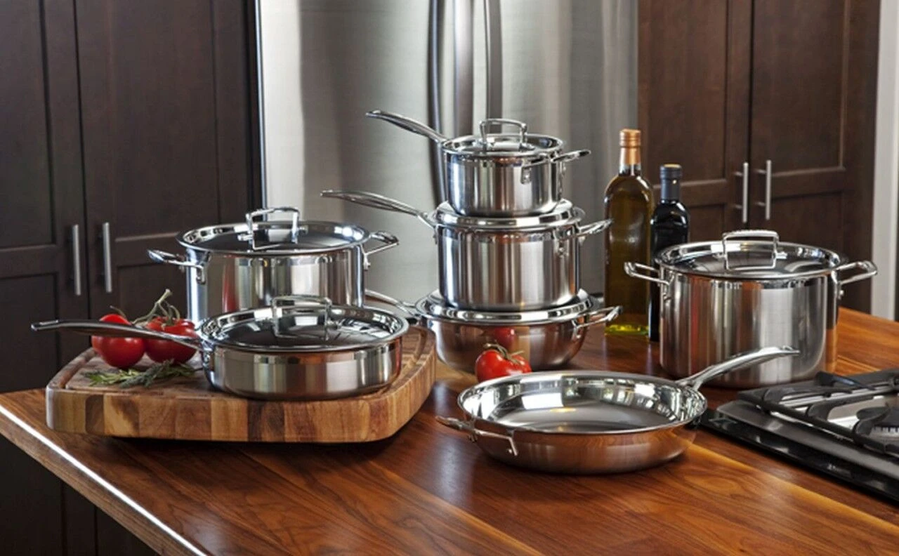 Le Creuset Classic Stainless Steel Saute Pan With Poaching Insert 4 Le Creuset Classic Stainless Steel Saute Pan With Poaching Insert - Image 2