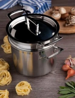 Le Creuset Classic Classic Stainless Steel Pasta Pot With Colander Insert -Meindlrab Store 96200520001000 LS00002 1280x1280