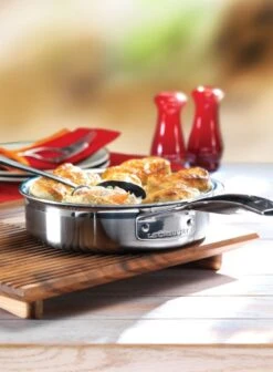 Le Creuset Classic Stainless Steel Saute Pan With Poaching Insert 14 Le Creuset Classic Stainless Steel Saute Pan With Poaching Insert -Meindlrab Store 96204220001000 LS00002 1280x1280