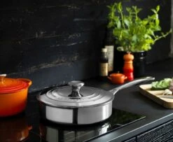 Le Creuset Stainless Steel Saute Pan With Lid -Meindlrab Store 96601420000100 21177240902430 71901100900100 96002500090000 LS00001 1280x1280