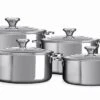 Le Creuset Stainless Steel 4-piece Saucepan Set 1 Le Creuset Stainless Steel 4-piece Saucepan Set -Meindlrab Store 96605400000000 600x600