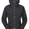 Rab Women's Cinder Downpour Jacket -Meindlrab Store Womens Cinder Downpour Jacket Black QWH 70 BLK 1280x1280