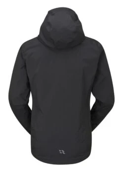 Rab Women's Cinder Downpour Jacket -Meindlrab Store Womens Cinder Downpour Jacket Black QWH 70 BLK Back 1280x1280