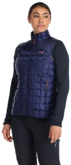 Rab Mythic Vest Wmns -Meindlrab Store Womens Mythic Vest PatriotBlue QDB 58 PTB DETAIL4 1280x1280